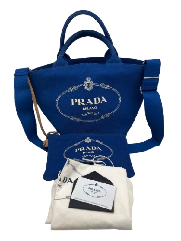 人気 美品PRADA プラダ カナパ ファブリック バック 1BG163 プラダ(PRADA)プラダ CANAPA カナパ トートバッグ バッグ