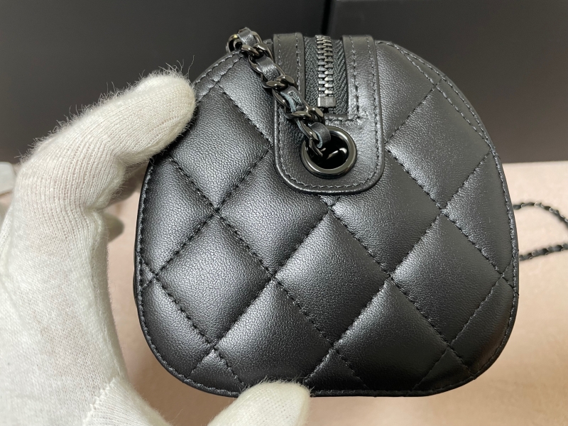 【希少☆クールで◎】CHANEL ミニボストンバッグ ソーブラック SO BLACK♪】CHANEL♡ミニ ボストンバッグ (CHANEL/ボストン